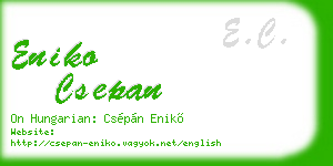 eniko csepan business card